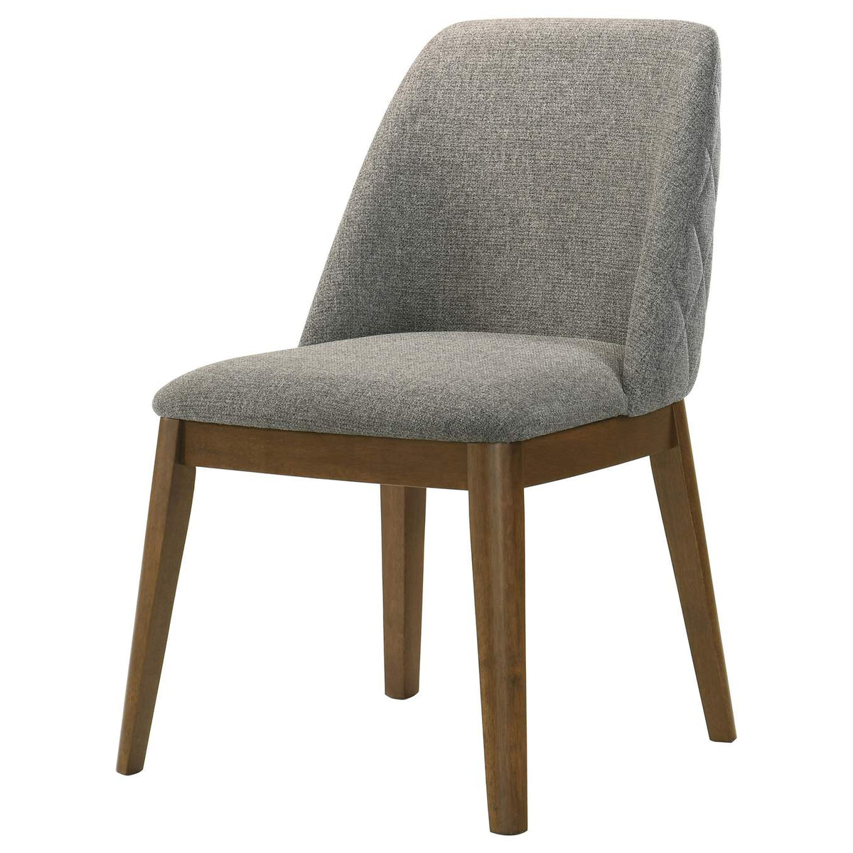 193822 Franklin Upholstered Dining Side Chair Grey (Set of 2)
