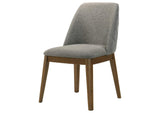 193822 Franklin Upholstered Dining Side Chair Grey (Set of 2)
