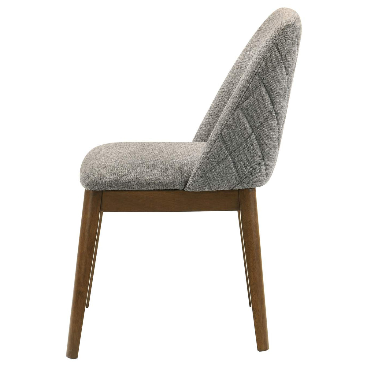 193822 Franklin Upholstered Dining Side Chair Grey (Set of 2)