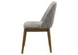 193822 Franklin Upholstered Dining Side Chair Grey (Set of 2)