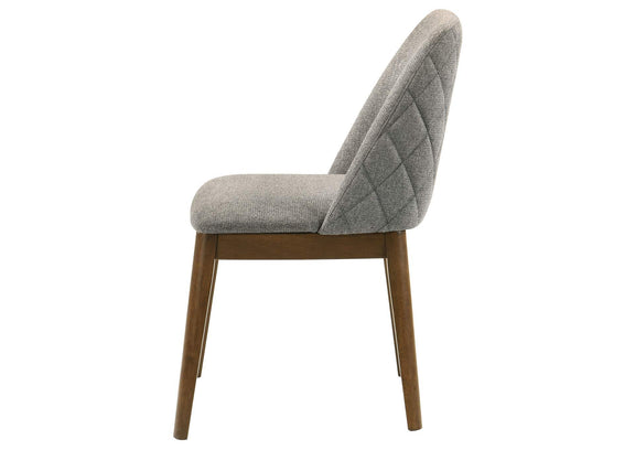 193822 Franklin Upholstered Dining Side Chair Grey (Set of 2)