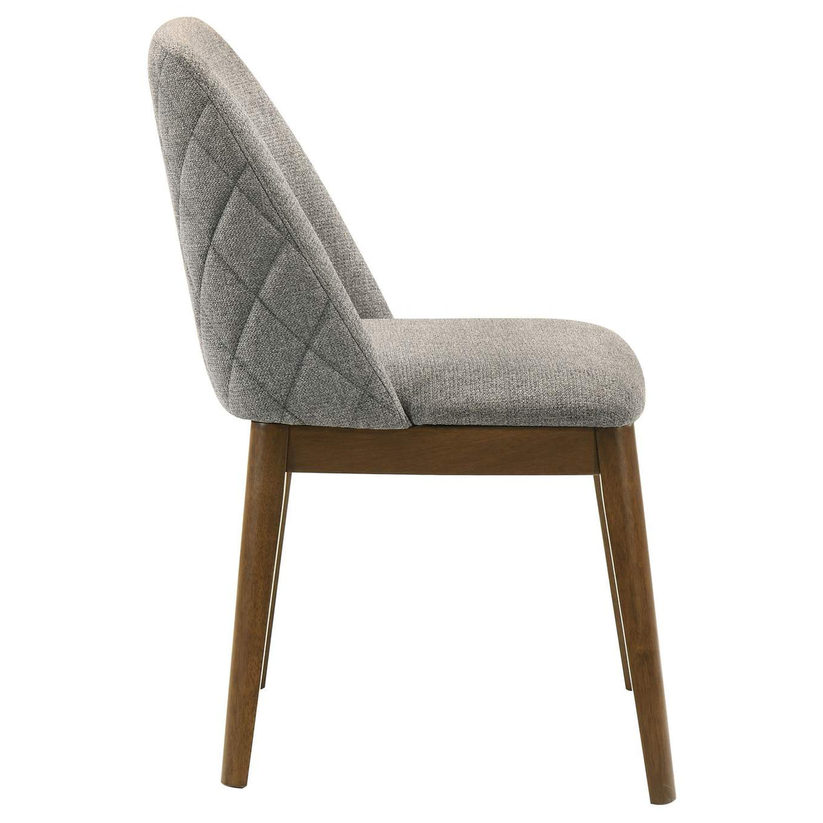 193822 Franklin Upholstered Dining Side Chair Grey (Set of 2)