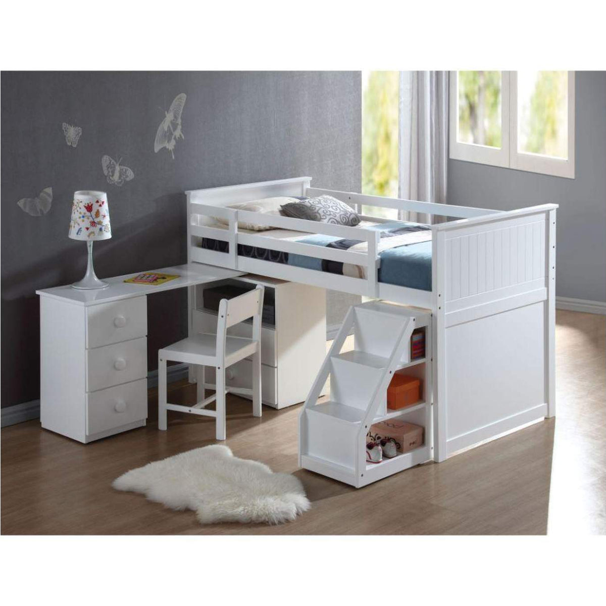 19405 Wyatt Twin Loft Bed Set