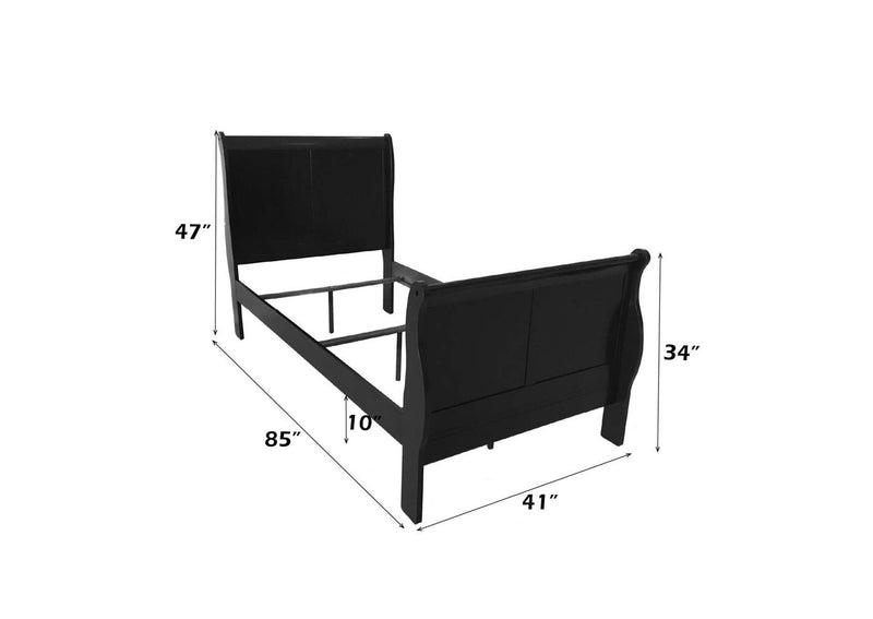 19510T Louis Philippe Iii Twin Bed