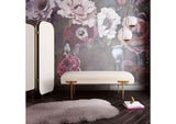 TOV-OC6207 Brown White Waived Velvet Bench