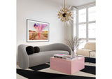 TOV-L68580 Leonie Grey Faux Shearling Sofa