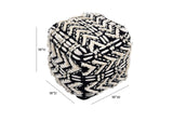 TOV-OC18251 Mariel Cotton Pouf