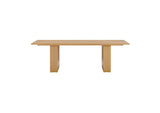 TOV-D44132 Chelsea Natural Oak Wood 96 Inch Rectangular Dining Table