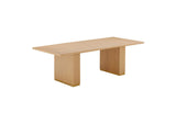 TOV-D44132 Chelsea Natural Oak Wood 96 Inch Rectangular Dining Table