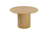 TOV-D44123 Chelsea Natural Oak Wood Round Dining Table