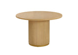 TOV-D44123 Chelsea Natural Oak Wood Round Dining Table