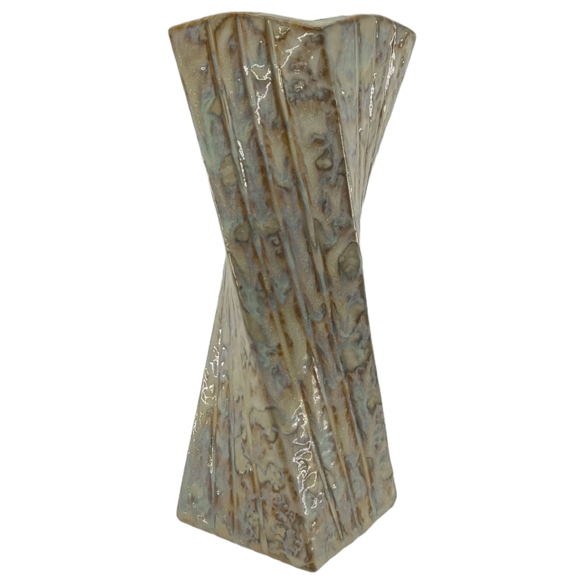 Pendelton Small Twist Vase - Brown