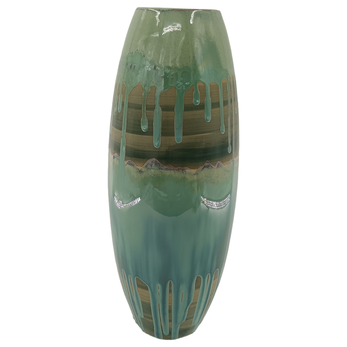 Keizer Large Slim Ceramic Vase - Green