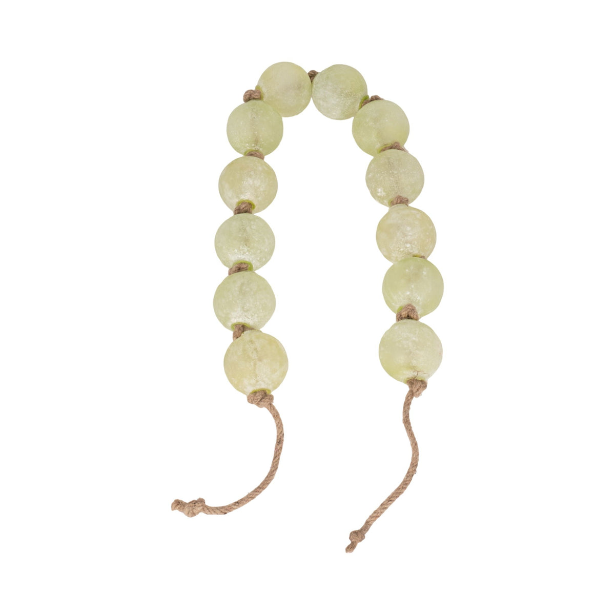 Beaded Glass Garland 48" - Green