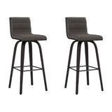 Vienna - 30" Swivel Bar Stool - Black Wood