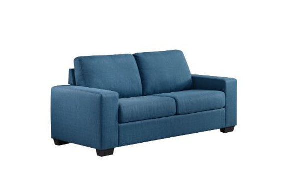 Blue sofa on a white background