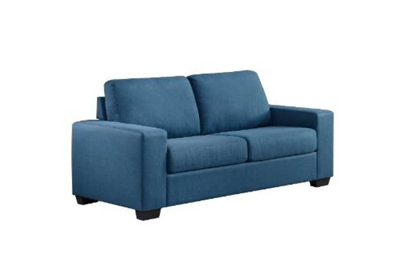 Blue sofa on a white background