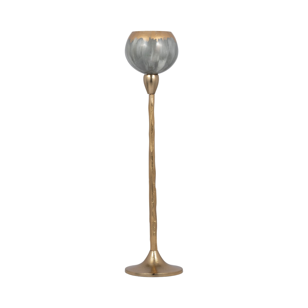 Glass Tealight Holder 21" - Wickhom Gray