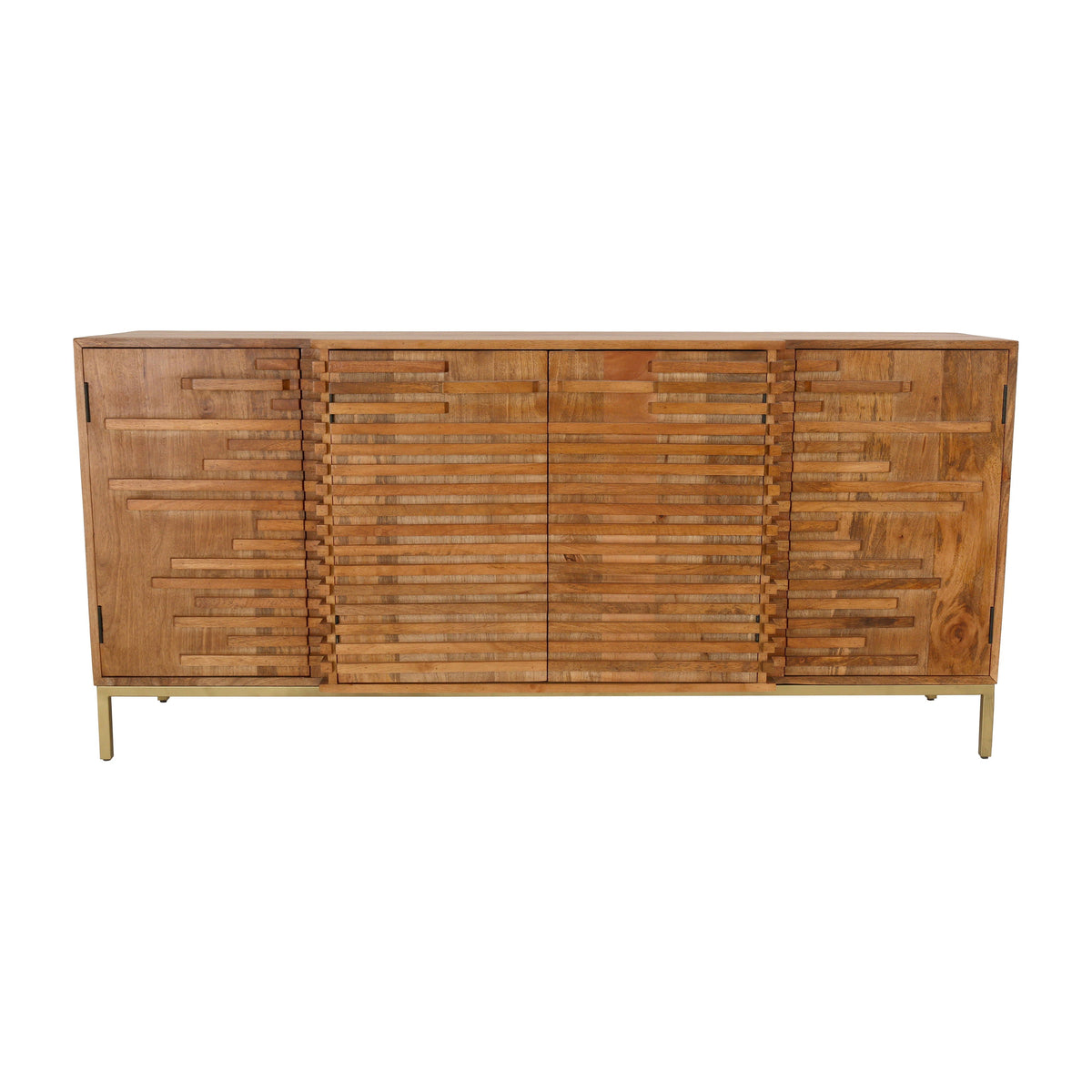 30" Midcentury Slat Sideboard - Mango Brown