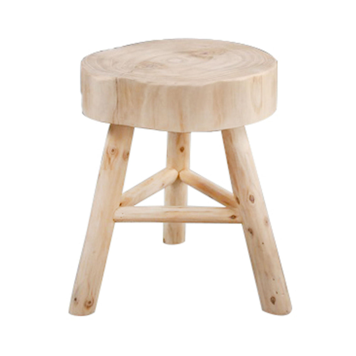 Wooden Stool 16" - Natural