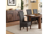 3F4166 Meadow Wicker Dining Chair In Brick Brown