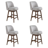 Sadie - Solid Wood Upholstered 26" Counter Height Swivel Barstool