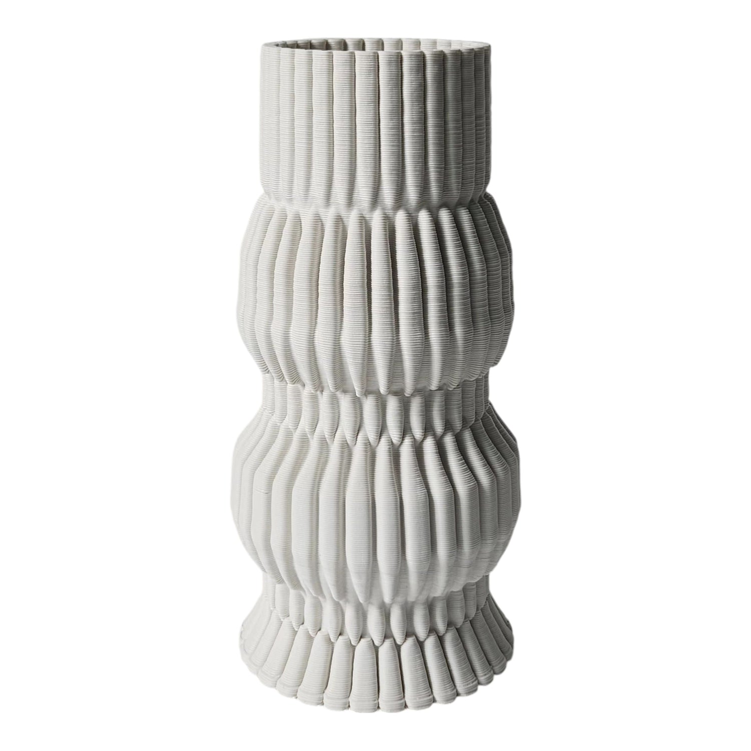 Atherton Small 3D Printed Vase - White
