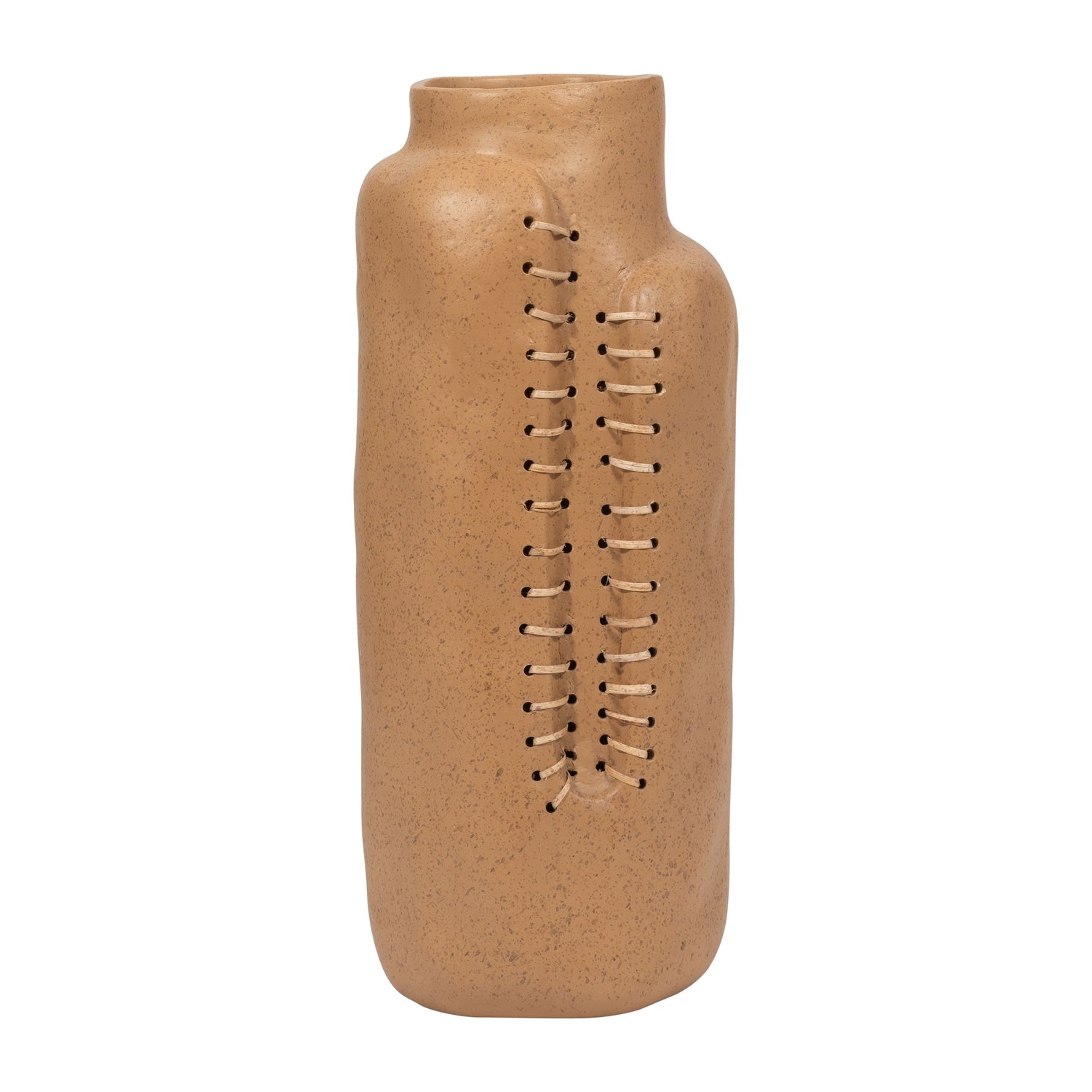 18" Stitched Up Vase Ecomix - Terracotta