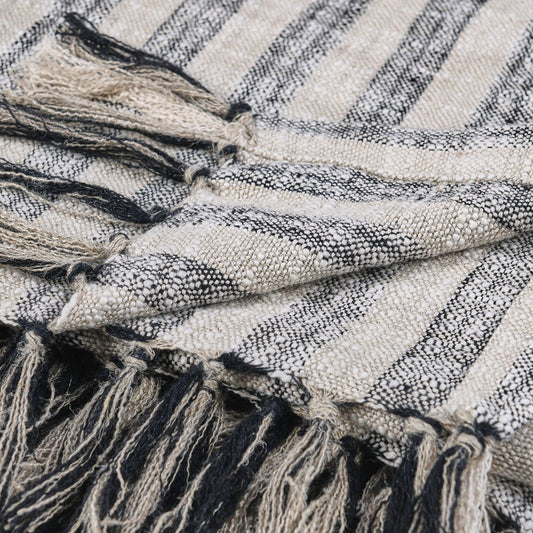 Throws - TC Linna Throw - Natural / Black