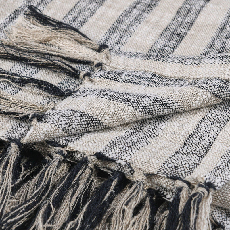 Throws - TC Linna Throw - Natural / Black