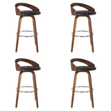 Sonia - 26" Counter Height Swivel Bar Stool - Walnut Wood