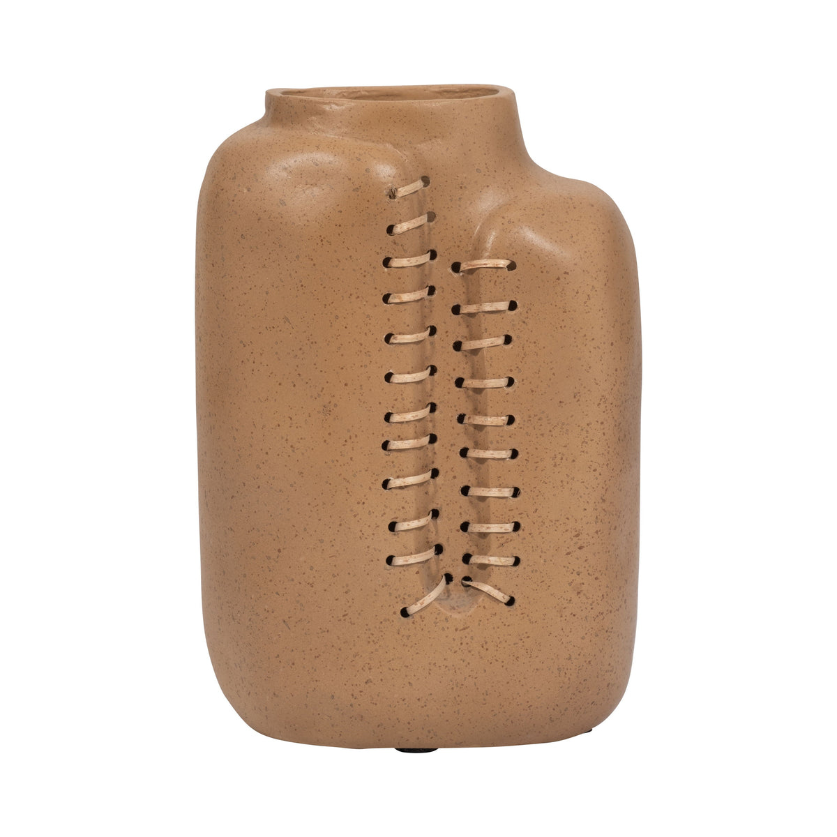 12" Stitched Up Vase Ecomix - Terracotta