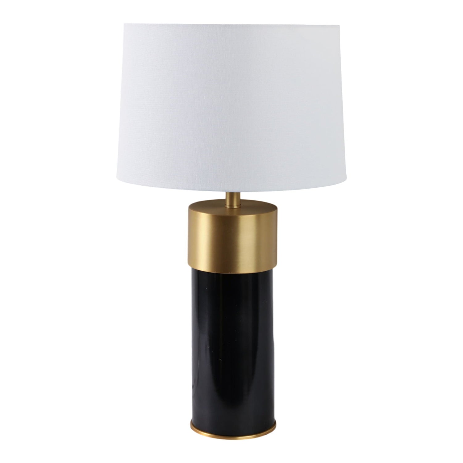 28" Metal Table Lamp - Black / Gold