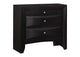200702 Briana 2-drawer Nightstand Black