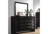 200703M Briana 8-drawer Dresser with Mirror Black