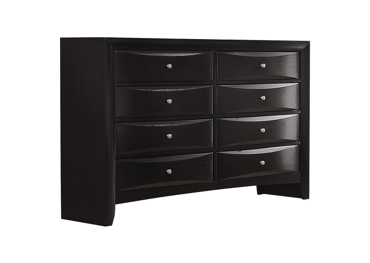 200703 Briana 8-drawer Dresser Black