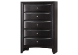 200705 Briana 5-drawer Bedroom Chest Black