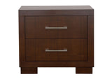 200711KE-S4 Jessica 4-piece Eastern King LED Bedroom Set Cappuccino