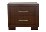 200711Q-S4 Jessica 4-piece Queen LED Bedroom Set Cappuccino