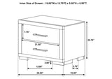 200711Q-S5 Jessica 5-piece Queen LED Bedroom Set Cappuccino