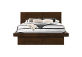 Jessica Wood Queen LED Panel Bed Cappuccino