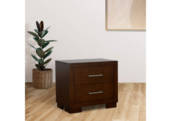 200712 Jessica 2-drawer Nightstand Cappuccino