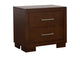 200712 Jessica 2-drawer Nightstand Cappuccino