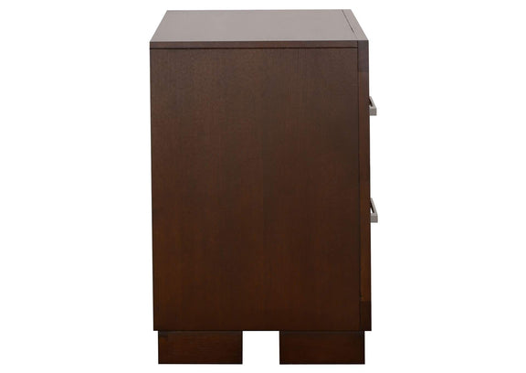 200712 Jessica 2-drawer Nightstand Cappuccino