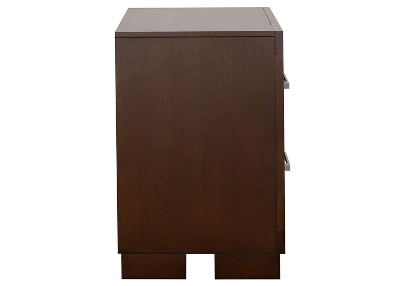 200712 Jessica 2-drawer Nightstand Cappuccino