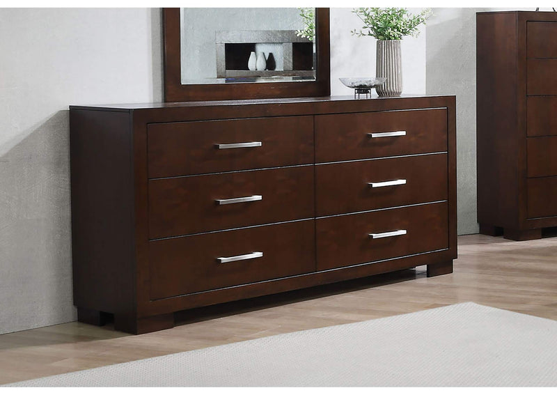 200713 Jessica 6-drawer Dresser Cappuccino