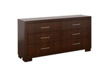 200713 Jessica 6-drawer Dresser Cappuccino