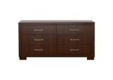 200713 Jessica 6-drawer Dresser Cappuccino
