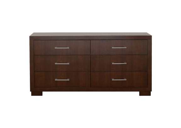 200713 Jessica 6-drawer Dresser Cappuccino