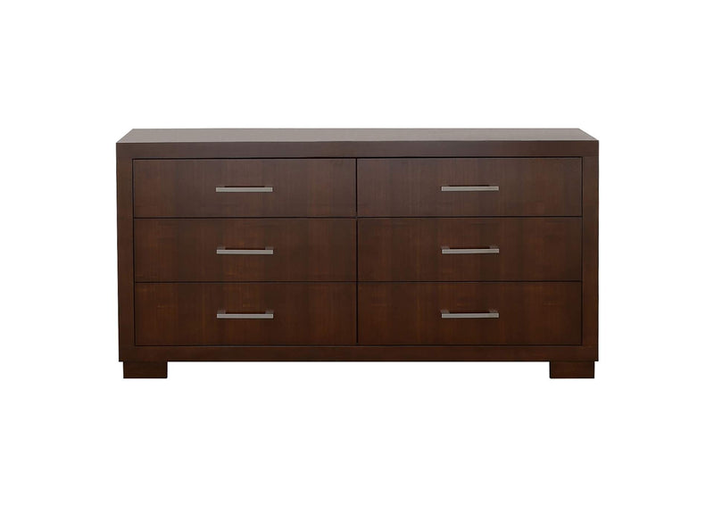 200713 Jessica 6-drawer Dresser Cappuccino